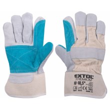 Extol Premium - Delovne rokavice velikosti 10"-10,5" bela/modra