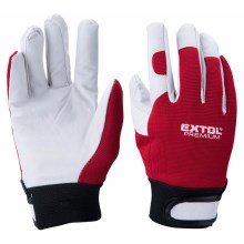 Extol Premium - Delovne rokavice velikosti 10" rdeča/bela