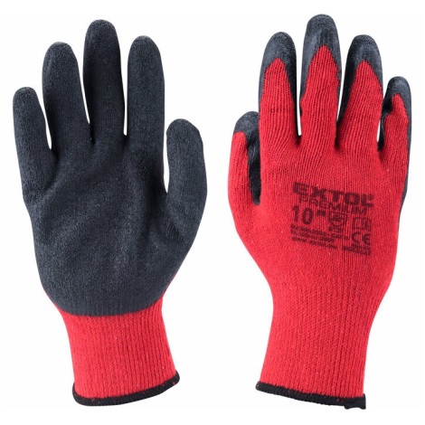 Extol Premium - Delovne rokavice velikosti 10" rdeča/siva