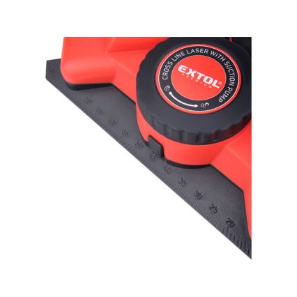 Extol Premium - Laserski kotnik 90° z električnim vakuumskim modulom 5V/1000 mAh