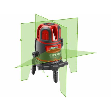 Extol Premium - Linijski križni samonivelirni laser 5V/5200 mAh IP54
