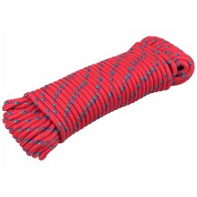 Extol Premium - Polipropilenska pletena vrv 6mm x 20m rdeča