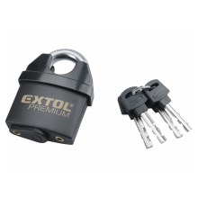 Extol Premium - Vodoodporna ključavnica 60 mm črna