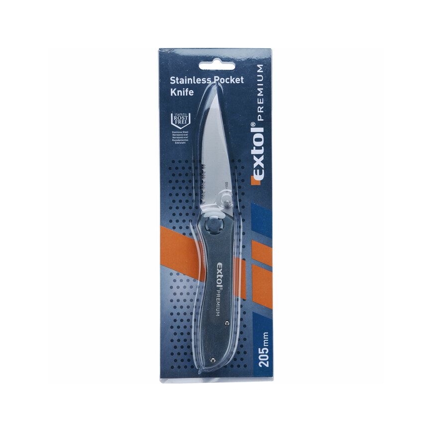 Extol Premium - Zložljiv nož 205 mm nerjaveče jeklo