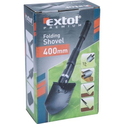 Extol Premium - Zložljiva mala lopata z motiko 40 cm