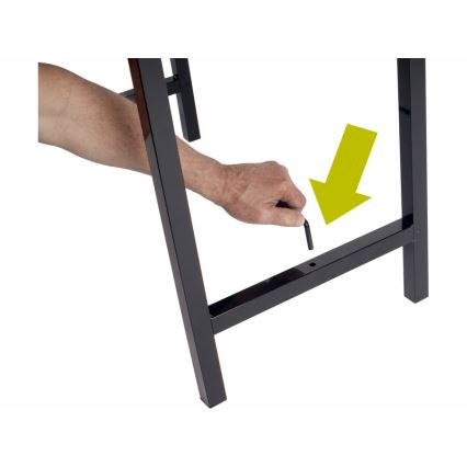 Extol - Zložljiva delovna miza 100x60 cm rjava/črna