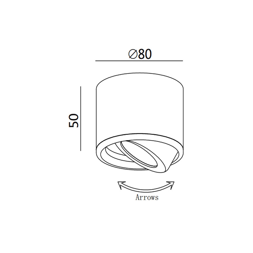 Fabas 3430/71/102 - LED točkovna svetilka ANZIO LED/6W/230V