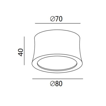Fabas 3440/71/102 - LED točkovna svetilka PONZA LED/7W/230V