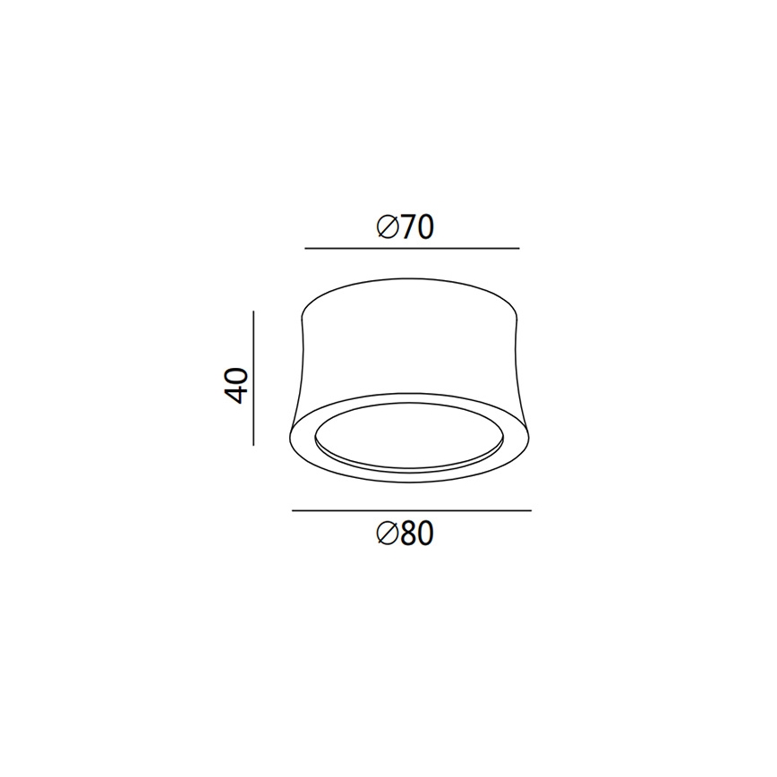 Fabas 3440/71/102 - LED točkovna svetilka PONZA LED/7W/230V