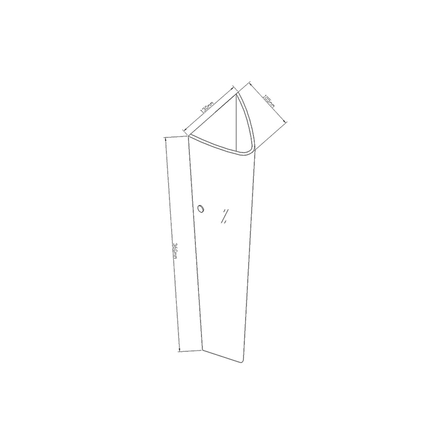 Fabas Luce 2523-21-102 - Stenska svetilka DEDALO 1xE27/75W/230V bela
