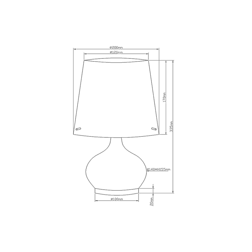 Fabas Luce 2533-34-102 - Namizna svetilka ADE 1xG9/25W/230V + 1xE14/60W