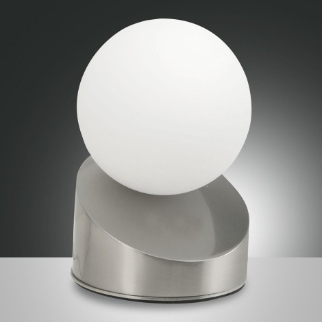 Fabas Luce 3360-30-178 - LED Zatemnitvena namizna svetilka na dotik GRAVITY LED/5W/230V mat krom