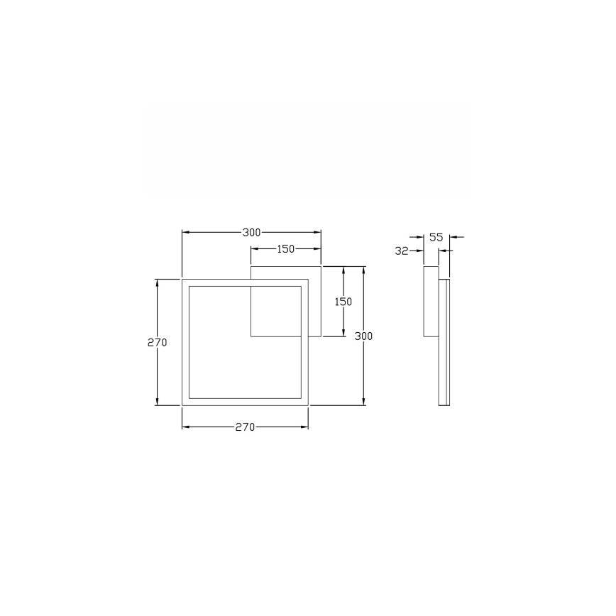 Fabas Luce 3394-23-102 - LED Zatemnitvena stropna svetilka BARD LED/22W/230V 4000K bela