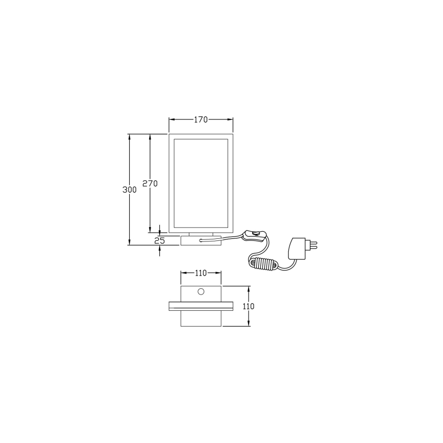Fabas Luce 3394-30-102 - LED Zatemnitvena namizna svetilka BARD LED/15W/230V bela