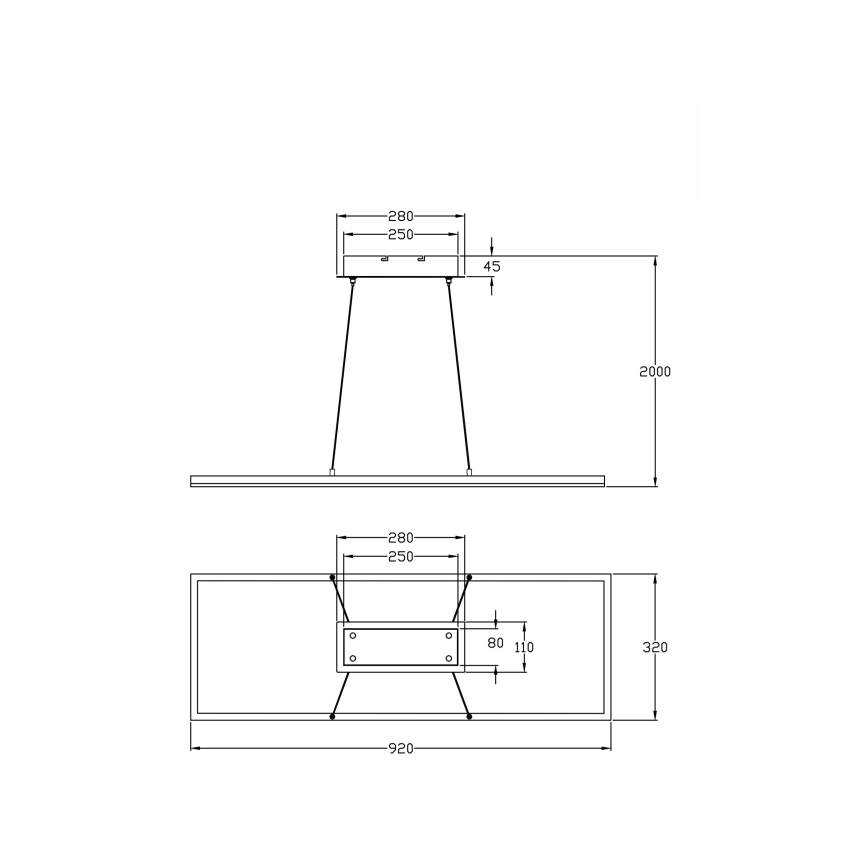 Fabas Luce 3394-45-282 - LED Zatemnitveni lestenec na vrvici BARD LED/52W/230V 3000K antracit
