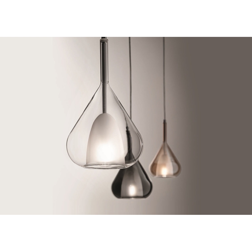 Fabas Luce 3481-40-241 - Lestenec na vrvici LILA 1xE27/40W/230V prozorna