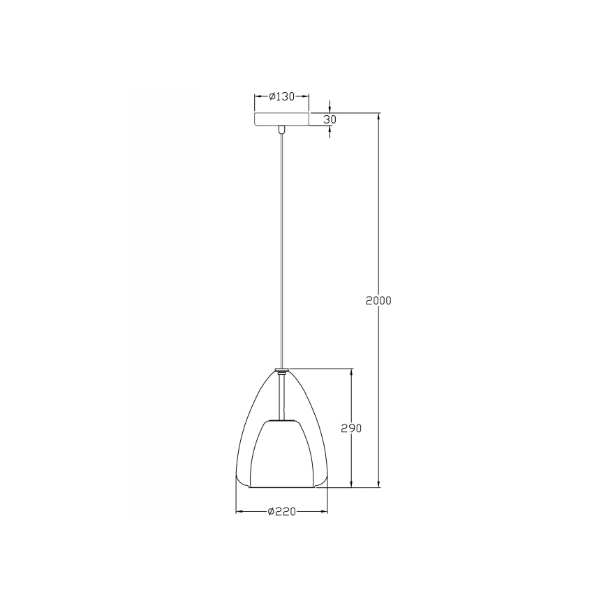 Fabas Luce 3673-40-125 - Lestenec na vrvici BRITTON 1xE27/40W/230V zlata