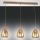 Fabas Luce 3673-48-125 - Lestenec na vrvici BRITTON 3xE27/40W/230V zlata
