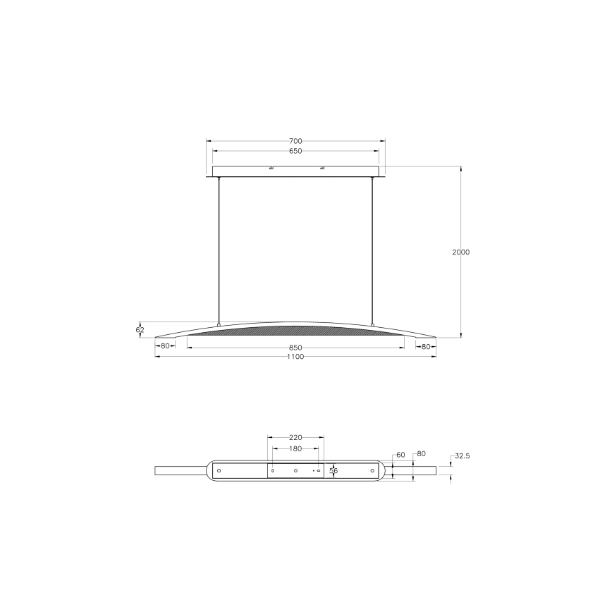 Fabas Luce 3697-40-102 - LED Zatemnitveni lestenec na vrvici CORDOBA LED/36W/230V bela/les