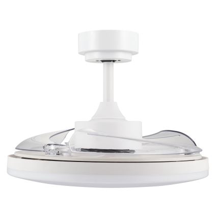 FANAWAY 21612949 - LED zatemnitveni stropni ventilator STROLL LED/30W/230V 2700/3500/5000K premer 106 cm bela/prosojna + daljinski upravljalnik