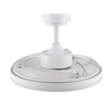FANAWAY 21612949 - LED Zatemnitveni stropni ventilator STROLL LED/30W/230V 2700/3500/5000K pr. 106 cm bela/prozorna + Daljinski upravljalnik