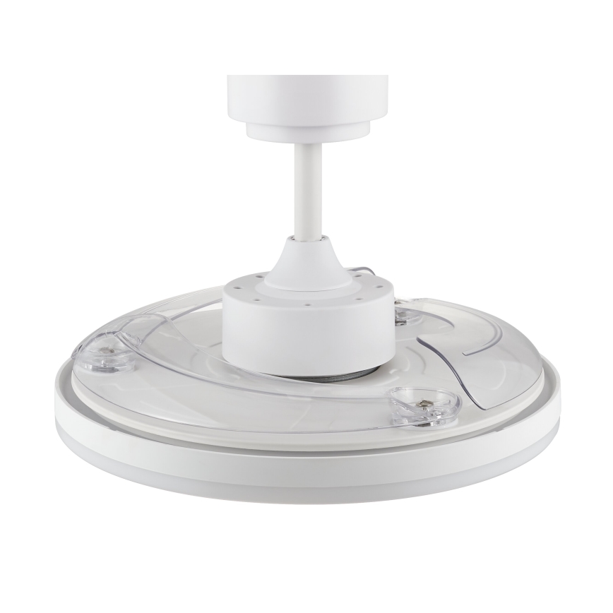 FANAWAY 21612949 - LED Zatemnitveni stropni ventilator STROLL LED/30W/230V 2700/3500/5000K pr. 106 cm bela/prozorna + Daljinski upravljalnik