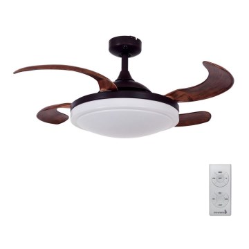 FANAWAY 512120 - Stropni ventilator EVORA 2xE27/15W/230V Ø 94 cm + daljinski upravljalnik