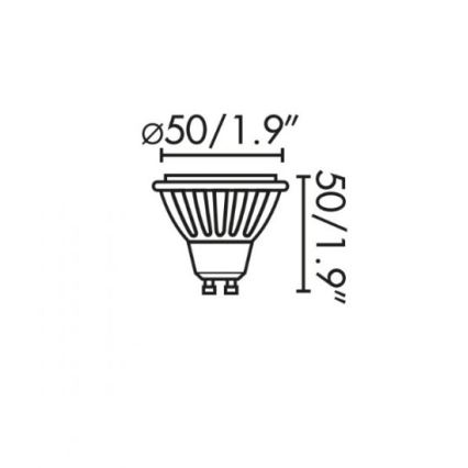 Faro 17316 - LED Žarnica GU10/8W/230V 2700K