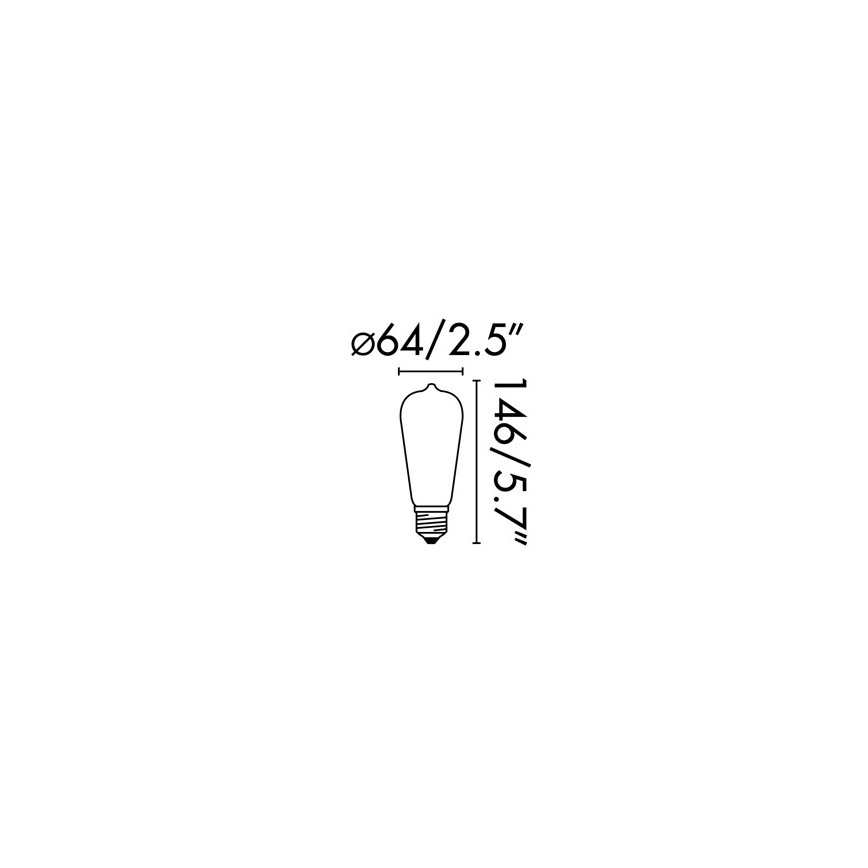 FARO 17428 - LED Žarnica FILAMENT E27/4W/230V 2200K