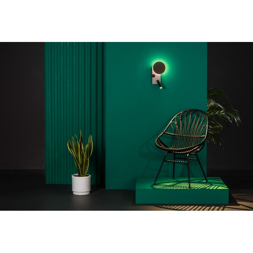 FARO 20066 - LED Zatemnitvena mala stenska svetilka KLEE LED/10W/230V + LED/3W levo