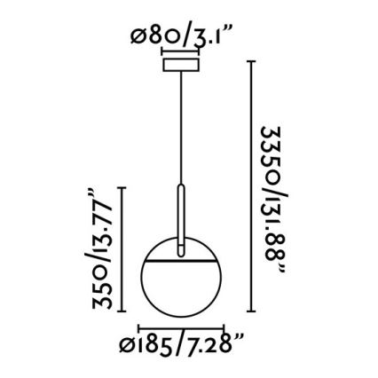 FARO 28210 - Lestenec na vrvici MINE 1xE27/40W/230V