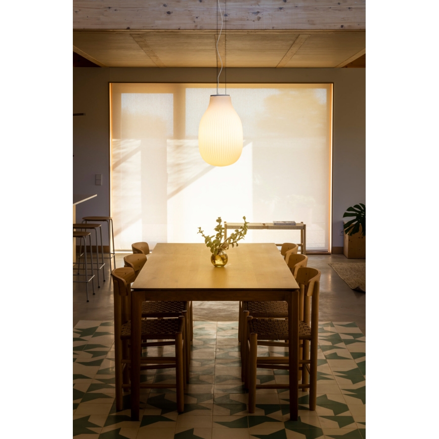 FARO 28300 - Lestenec na vrvici ISABELLE 1xE27/15W/230V pr. 31 cm bela