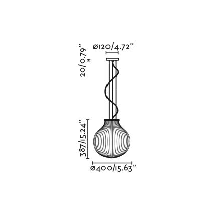 FARO 28301 - Lestenec na vrvici ISABELLE 1xE27/15W/230V pr. 40 cm bela