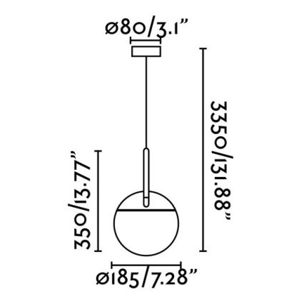 FARO 28375 - Lestenec na vrvici MINE 1xE27/40W/230V