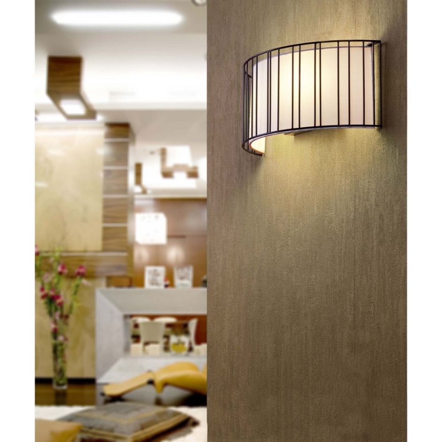 FARO 29310 - Stenska svetilka LINDA 2xE27/15W/100-240V
