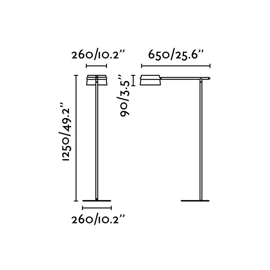 FARO 29569 - LED Zatemnitvena stoječa svetilka LOOP LED / 6W / 230V