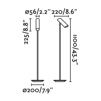 FARO 29883 - Stoječa svetilka LINK 1xGU10/11W/230V bela