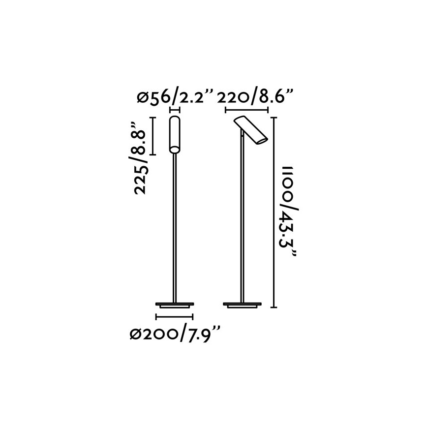 FARO 29883 - Stoječa svetilka LINK 1xGU10/11W/230V bela