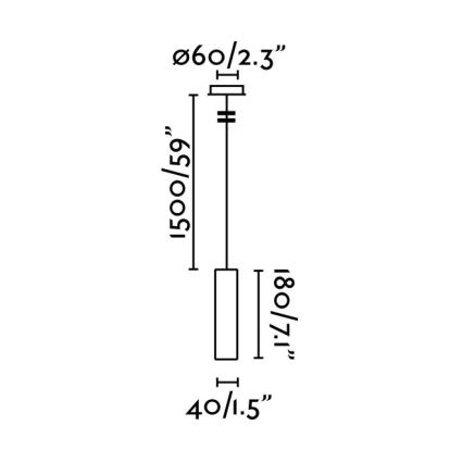 FARO 29894 - LED Lestenec na vrvici ORA LED/4W/230V bel