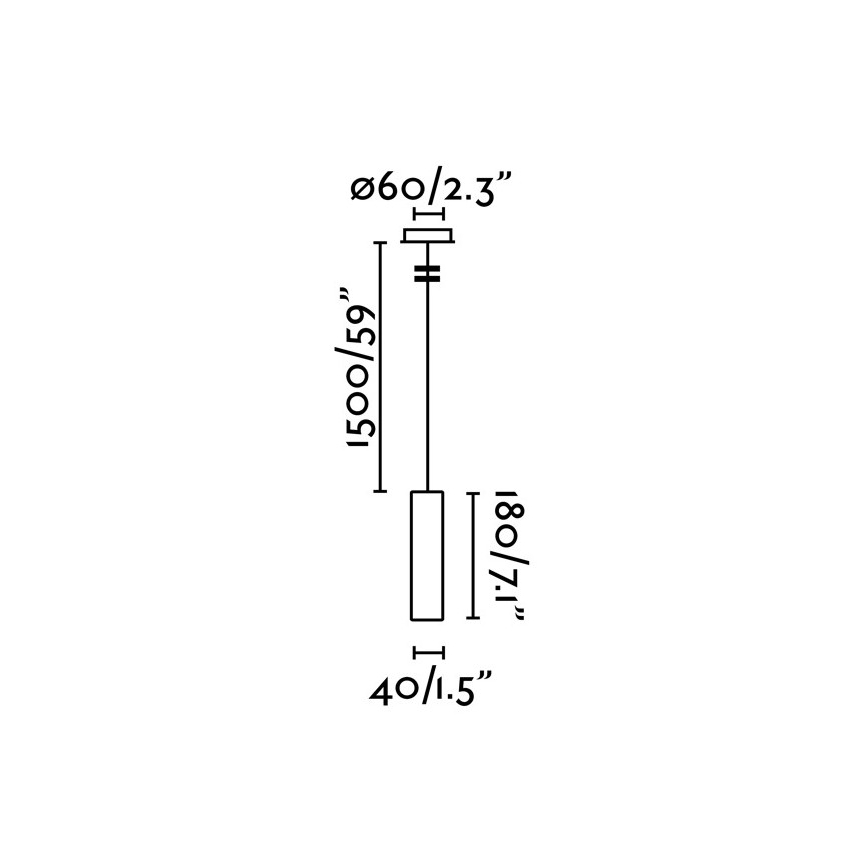 FARO 29895 - LED Lestenec na vrvici ORA LED/4W/230V črn