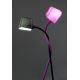 FARO 29926 - Stoječa svetilka FLEXI 1xE27/15W/230V roza