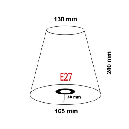 FARO 2P0311 - Senčnik za stensko svetilko REM E27 pr. 165 mm bež