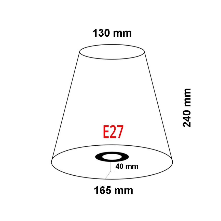 FARO 2P0311 - Senčnik za stensko svetilko REM E27 pr. 165 mm bež