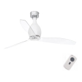 FARO 32025 - Stropni ventilator MINI ETERFAN mat bela/prozorna