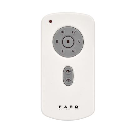 FARO 32026 - Stropni ventilator MINI ETERFAN črna/prozorna pr. 128 cm + Daljinski upravljalnik