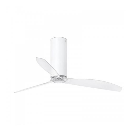 FARO 32034 - Stropni ventilator TUBE FAN bela/prozorna pr. 128 cm