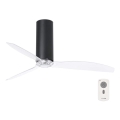 FARO 32036 - Stropni ventilator TUBE FAN črna/prozorna pr. 128 cm + Daljinski upravljalnik