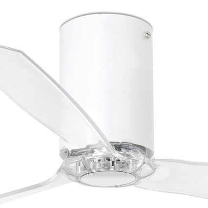 FARO 32039 - Stropni ventilator MINI TUBE VENTIL prozorna pr. 128 cm + Daljinski upravljalnik