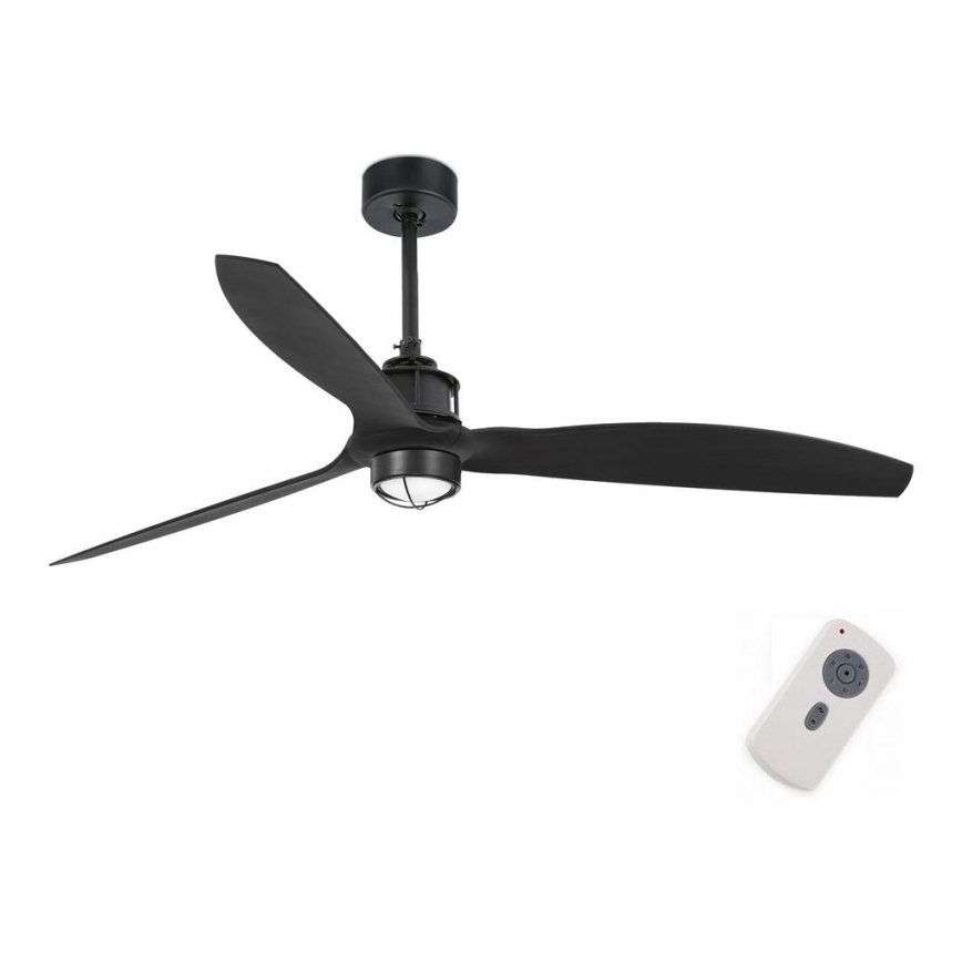 FARO 32100-10 - LED Stropni ventilator JUST FAN LED/17W/230V črna + Daljinski upravljalnik
