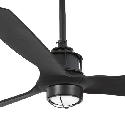 FARO 32100-10 - LED Stropni ventilator JUST FAN LED/17W/230V črna + Daljinski upravljalnik